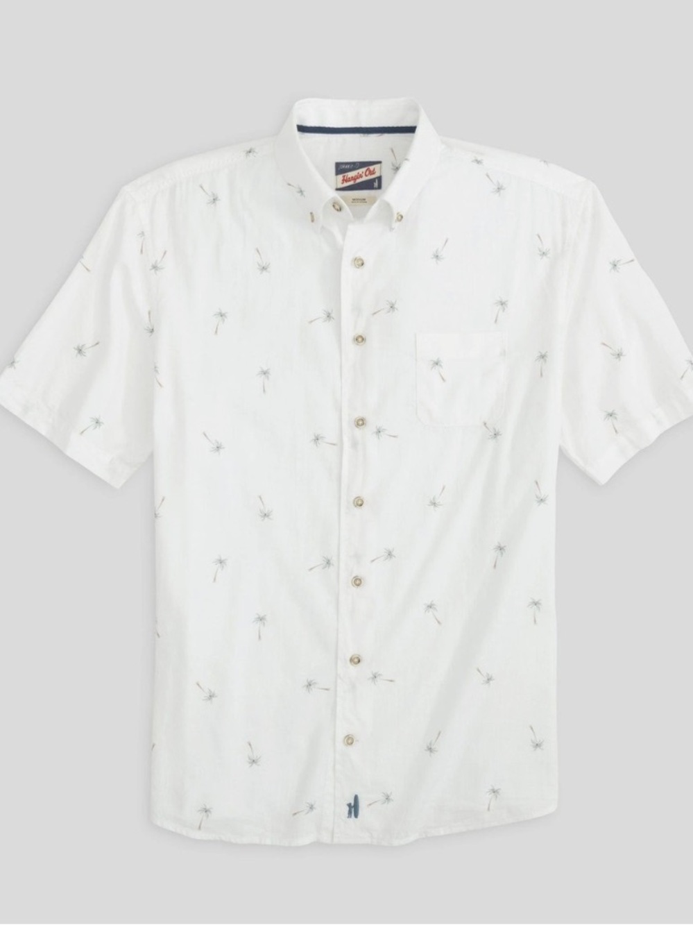 Johnnie-O Hangin Out Button Down Shirt with Palm Trees | L